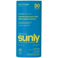 Attitude Sunly saules aizsarglīdzeklis - zīmulītis sejas ādai mazuļiem un bērniem ar SPF 30, 60g